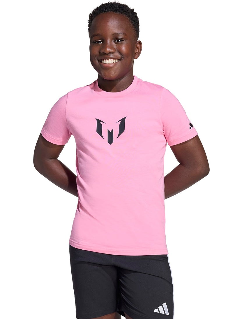 Adidas Kids Messi Name And Number Graphic T-Shirt - Image 1